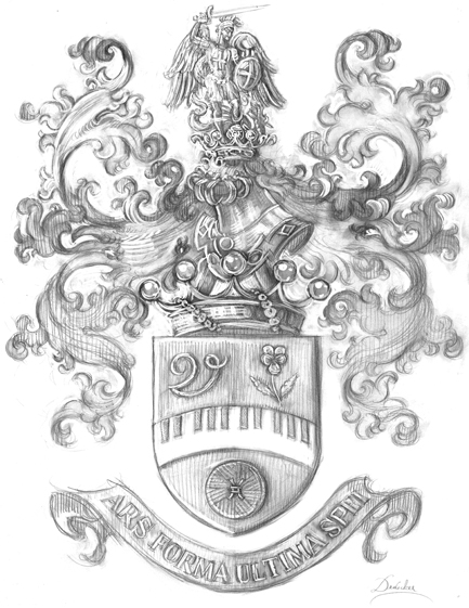 Crayonné Jean-Claude Van Den Eynden